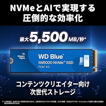Amazon | Western Digital ウエスタンデジタル 内蔵SSD 500GB WD Blue