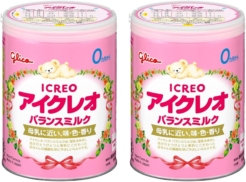 Amazon.co.jp: アイクレオ バランスミルク 800g×2缶 江崎グリコ