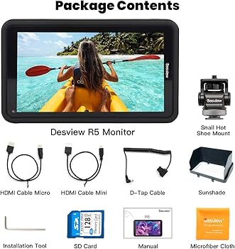 Amazon | Desview-R5-カメラモニター-タッチスクリーン-一眼レフ用