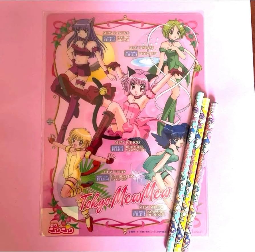 Amazon.co.jp: 東京ミュウミュウ レトロ 平成 下敷き ファンシー : ホビー