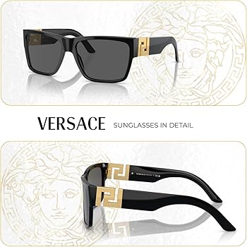 Amazon.com: Versace VE4296 GB1/87 59MM Black/Grey Square