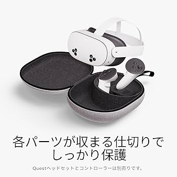 Amazon | Meta Questコンパクト携帯用ケース|Meta Quest 3/3Sに対応