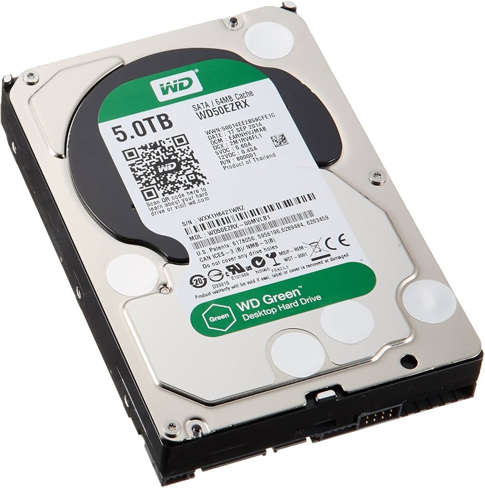Amazon | WD 内蔵HDD Green 5TB 3.5inch SATA3.0（SATA 6 Gb/s） 64MB