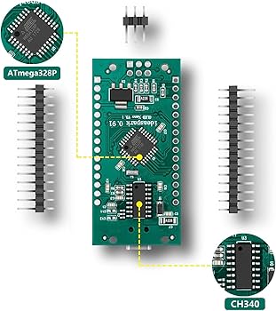 Amazon.com: ideaSpark Nano V3.0,Nano Board ATmega328P CH340 Micro