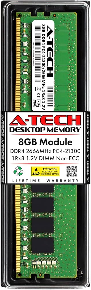 A-Tech 8GB RAM for Dell OptiPlex 3050 MT | DDR4 2666MHz PC4-21300