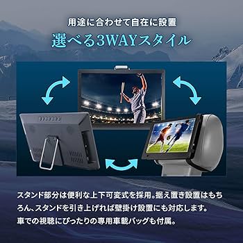 Amazon | 東京Deco 12.1インチ ポータブル液晶テレビ 地デジ 録画機能