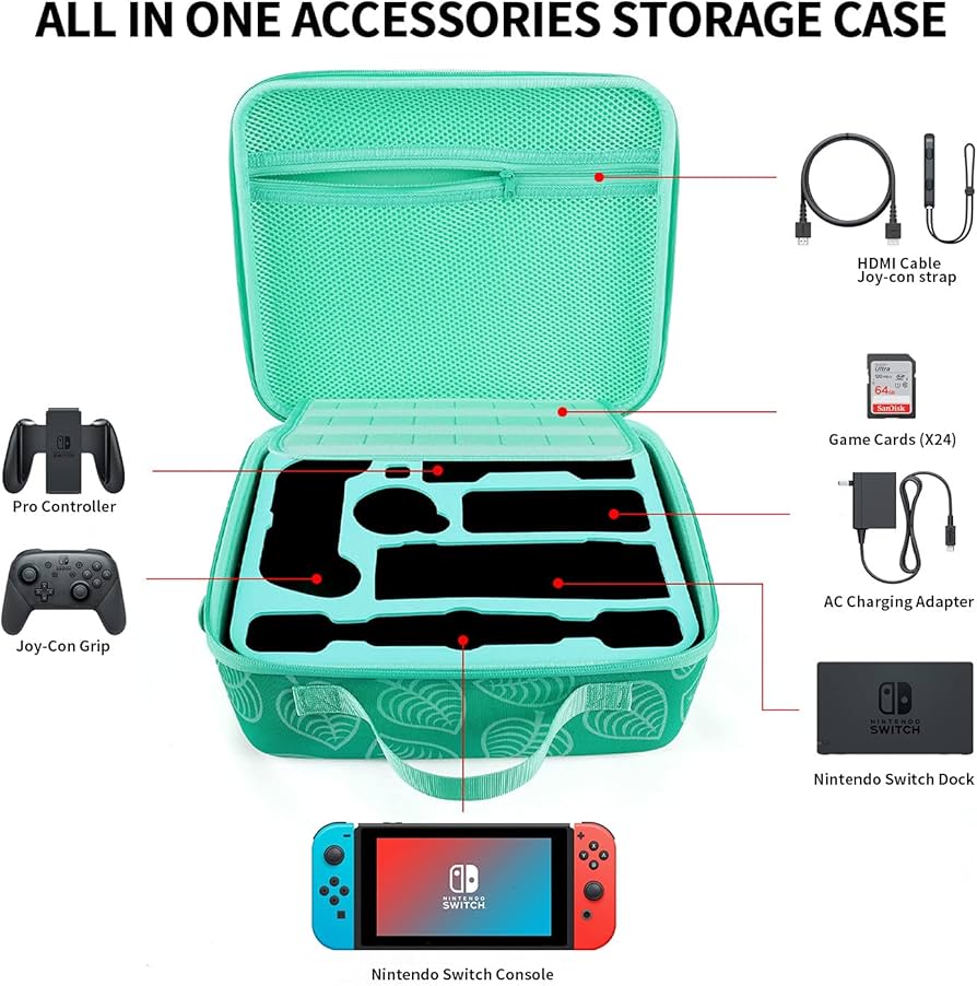 Amazon.com: Switch Case for Nintendo Switch and Switch OLED Model