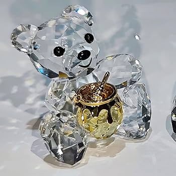 Amazon.co.jp: k9クリスタルガラス 熊 クマ 水晶 水晶置物 ペンダント