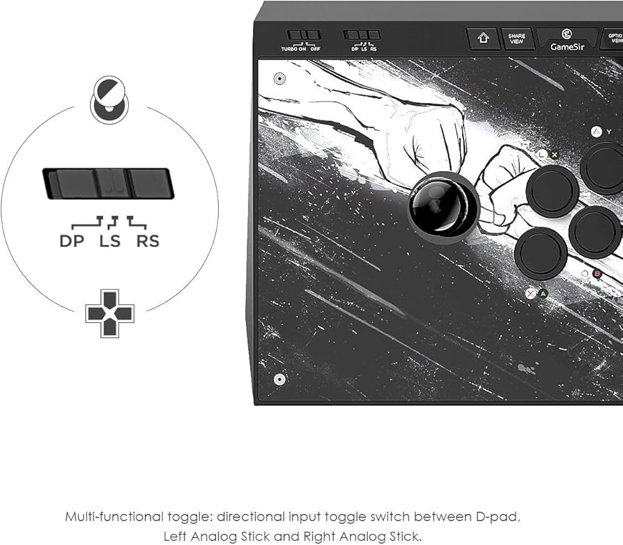 Amazon.com: GameSir C2 Arcade Fightstick Fight Stick Joystick for