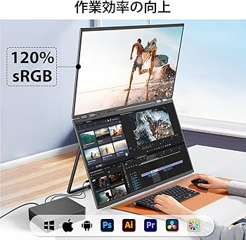 Amazon.co.jp: デュアル モバイルモニター 23.8インチ InnoView
