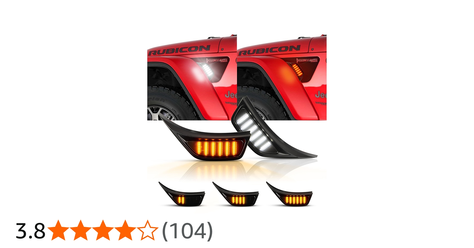 Gempro LED Sequential Side Marker Light Front Fender Vent Light