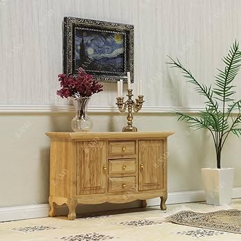 Amazon | iLAND ミニチュア木製ドールハウス家具セット:ソファ