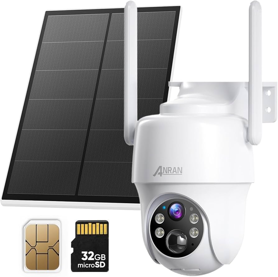 Amazon.com: ANRAN 4G LTE Cellular Solar Security Camera Wireless