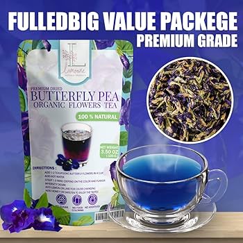 Amazon.com : BIG VALUE PACK Blue Tea - Lamoone Premium Organic