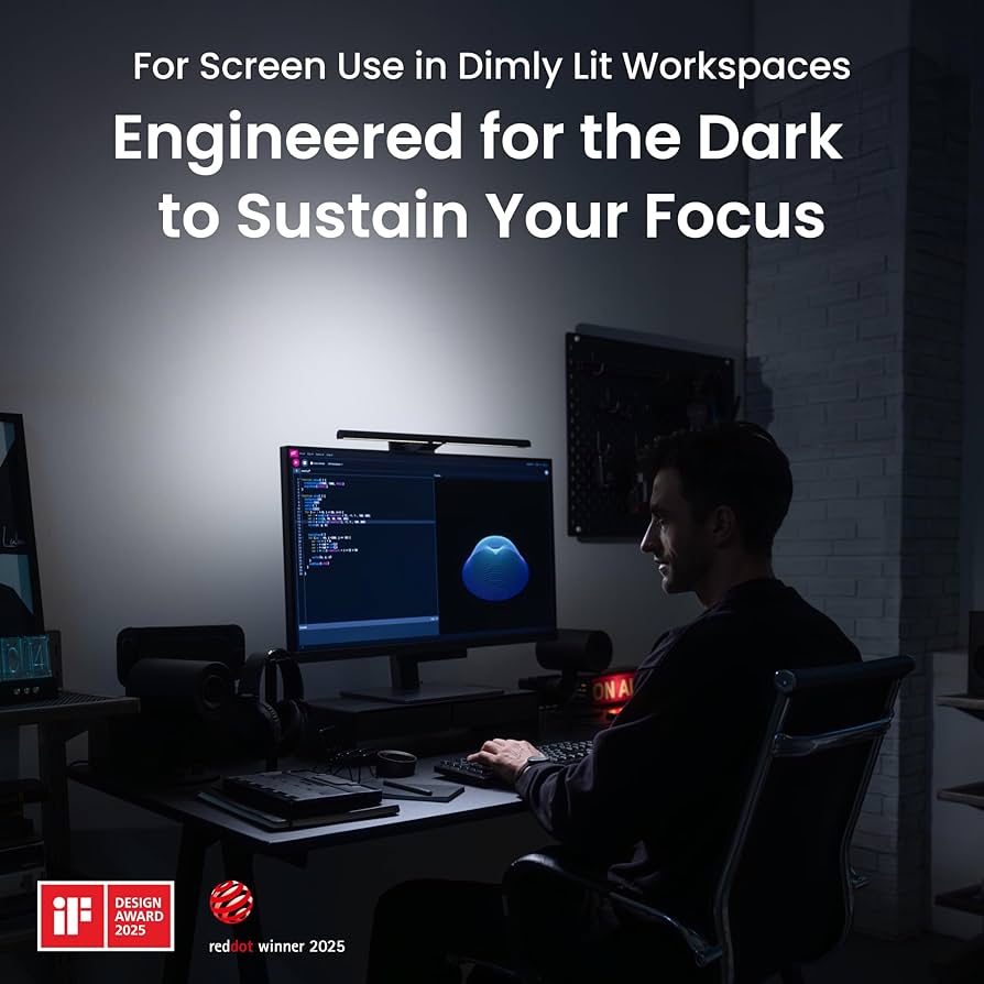 Amazon.com: BenQ ScreenBar Halo 2 LED Monitor Light Bar - Wireless