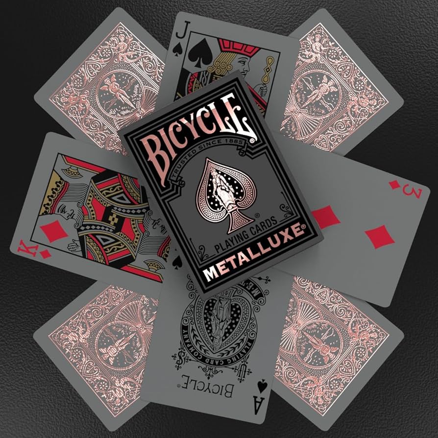 Bicycle Black lluxe & Gold トランプ4個セット Bicycle Black lluxe