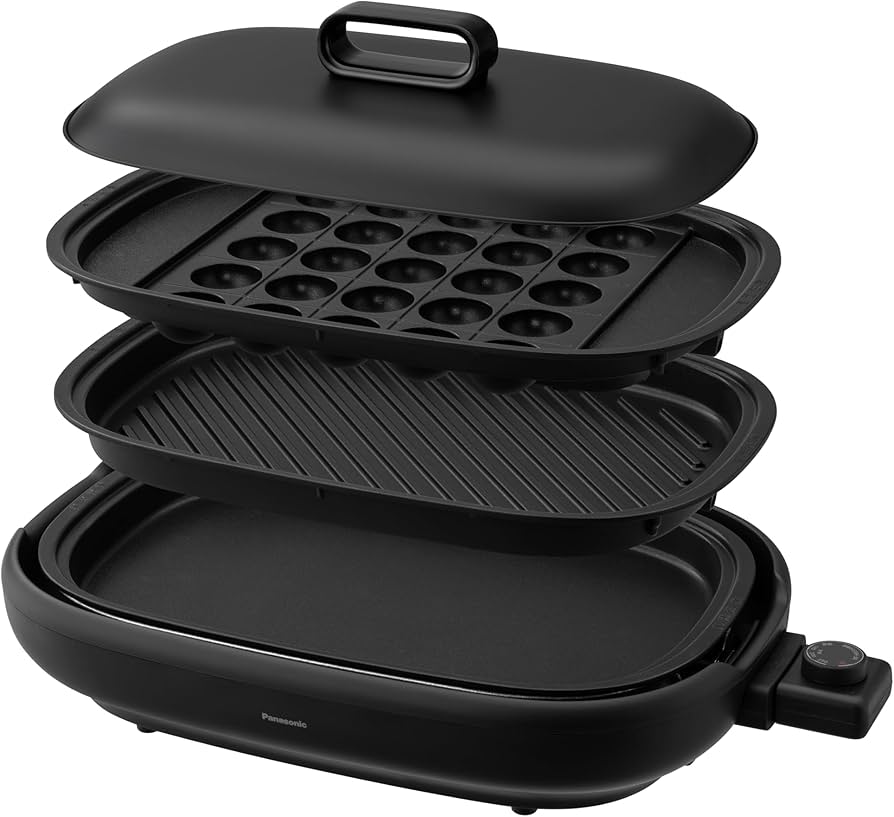 Amazon | パナソニック ホットプレート 3枚タイプ 焼肉プレート