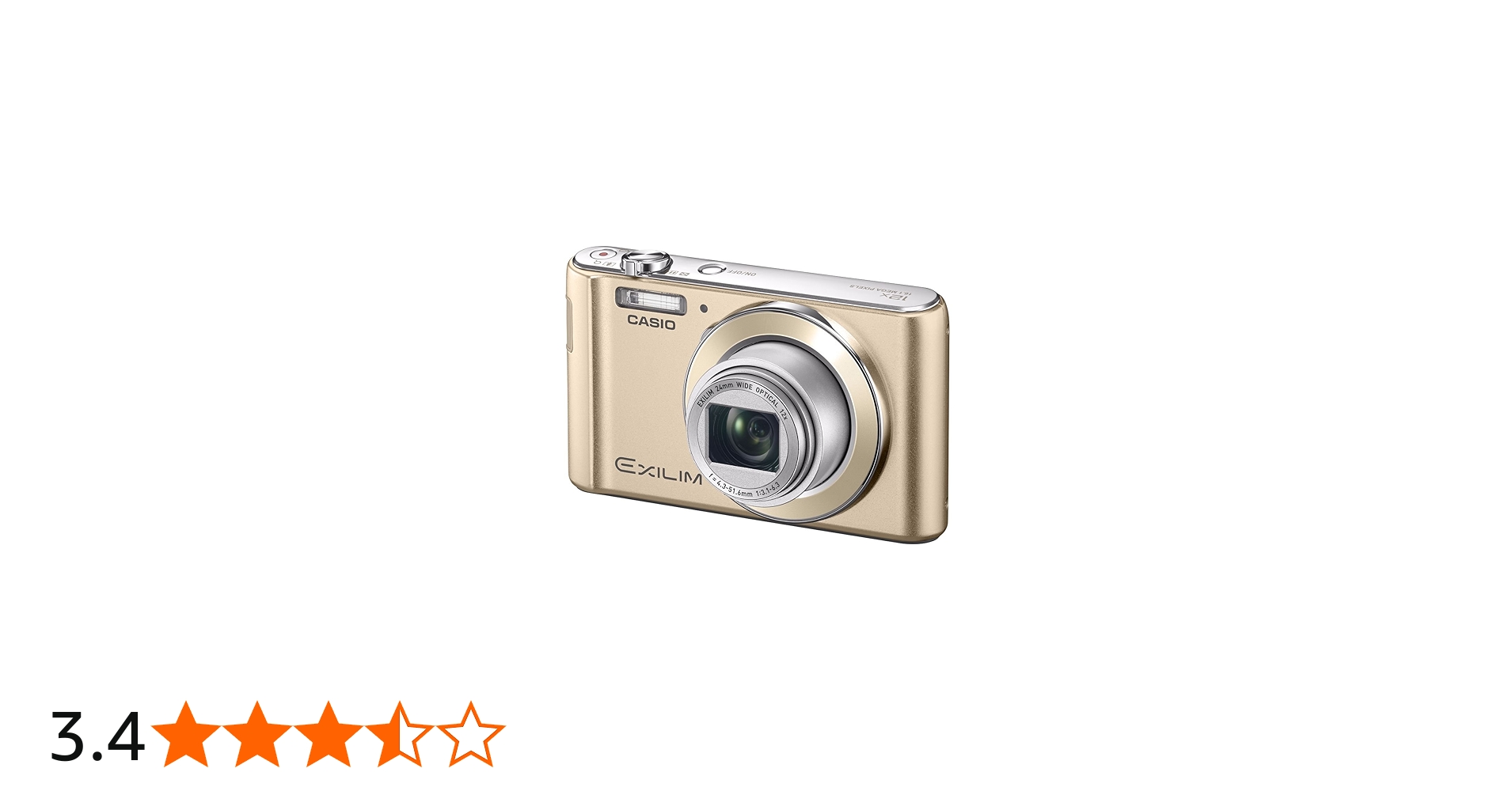 Amazon.co.jp: CASIO デジタルカメラ EXILIM EX-ZS190GD 広角24mm 光学