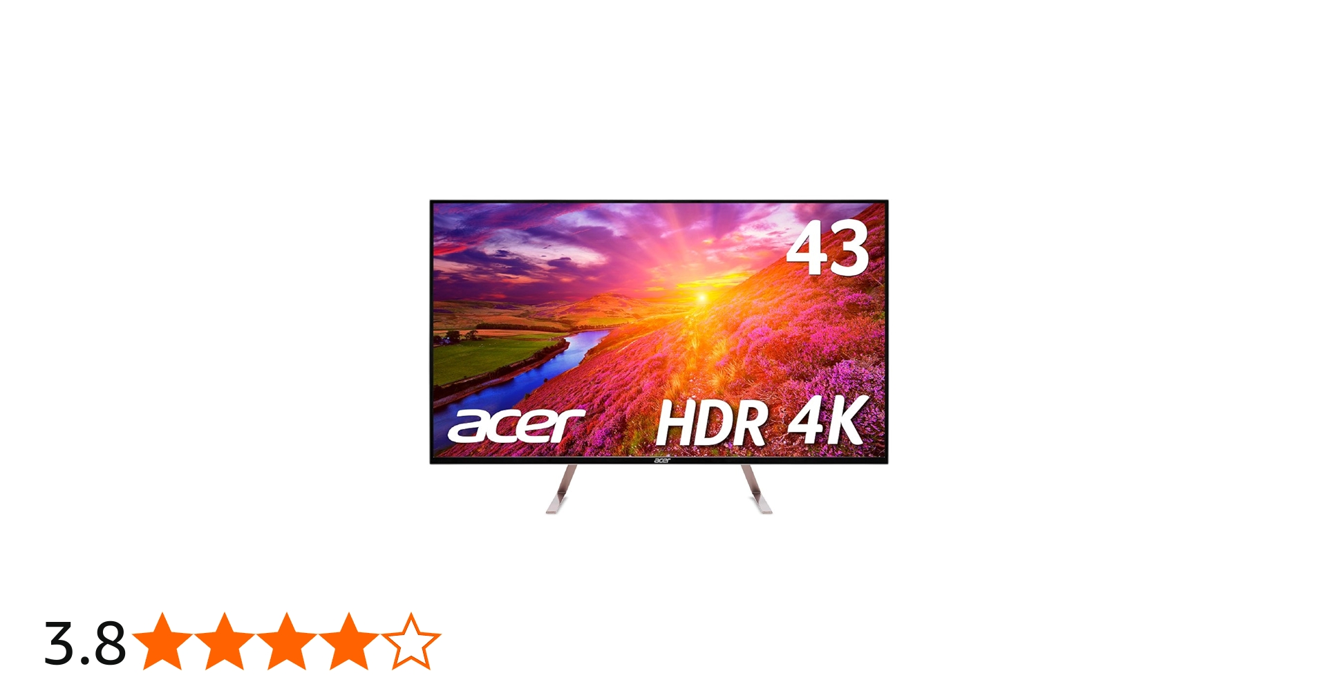 Amazon.co.jp: Acer モニター ディスプレイ ET430Kwmiiqppx 43インチ