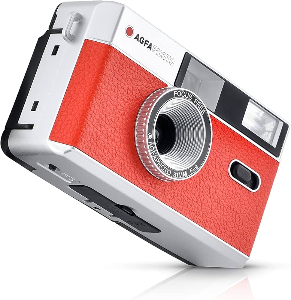 Amazon | AgfaPhoto Reusable Photo Camera 35mm red | コンパクト 通販