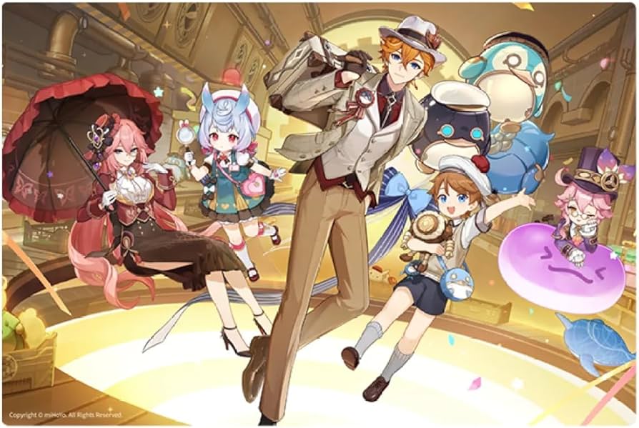 Amazon.co.jp: 原神（げんしん）2024フェスシリーズ 大型 マウスパッド