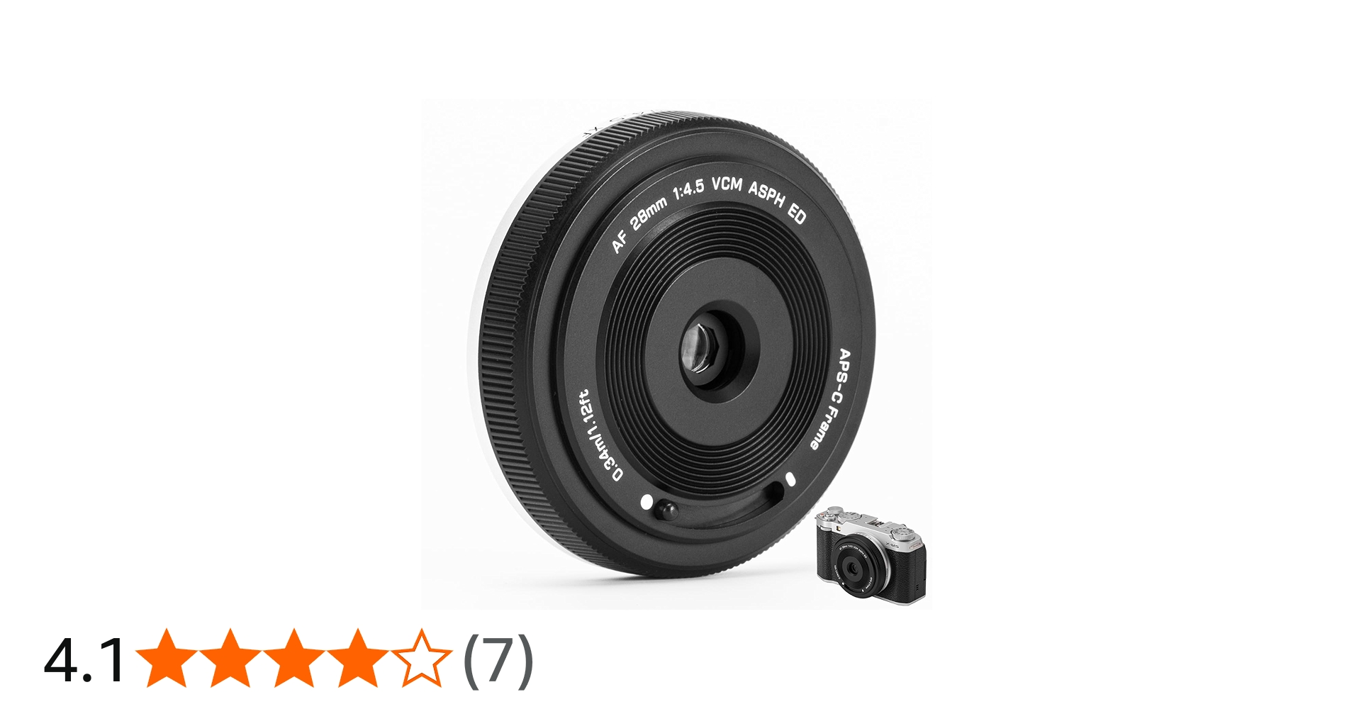 Amazon.co.jp: VILTROX 28mm F4.5 X 富士 Xマウントレンズ用、AF 28mm