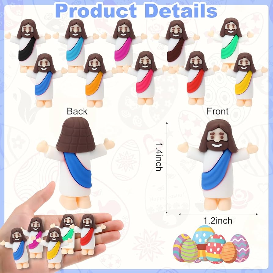 Amazon.com: Voopurbic 50 Pcs Mini Jesus Figurines Bulk, Multi