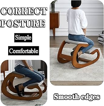Amazon｜バランスチェア イージー 学習椅子 木製 骨盤サポートチェア