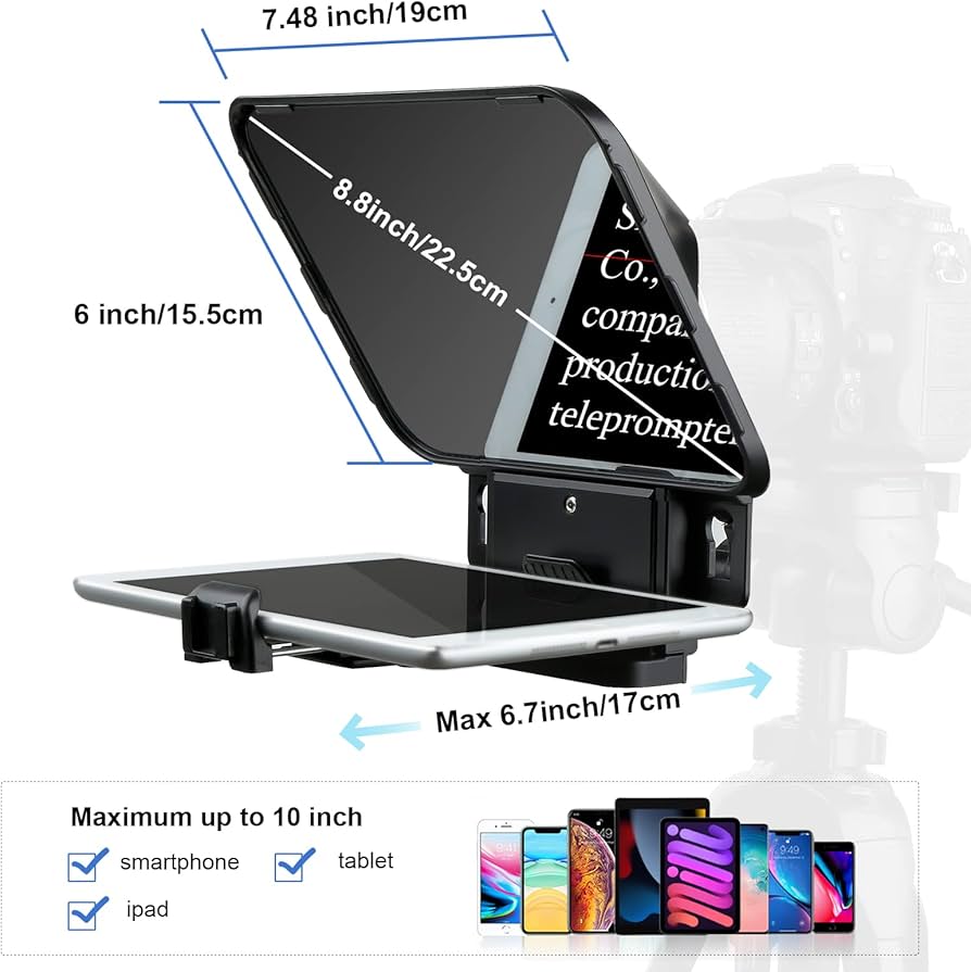Amazon.com : Desview T3 Teleprompter Teleprompter with Remote
