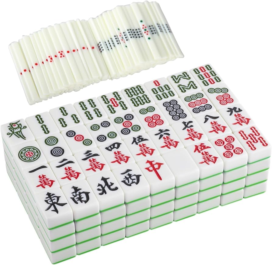 Amazon.co.jp: YINIUREN 日本製麻雀セット サイズ1.6インチ 大きな素材