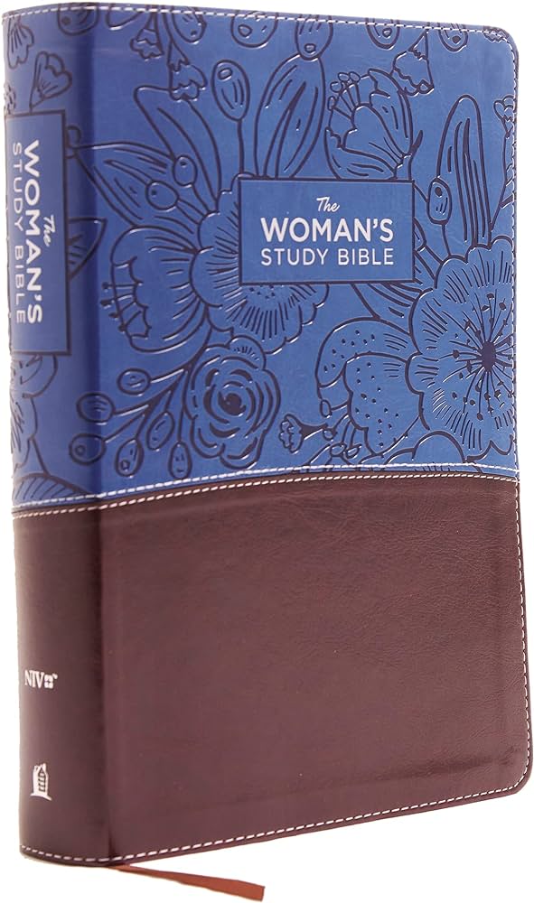 NIV, the Woman's Study Bible, Imitation Leather, Blue/Brown, Full