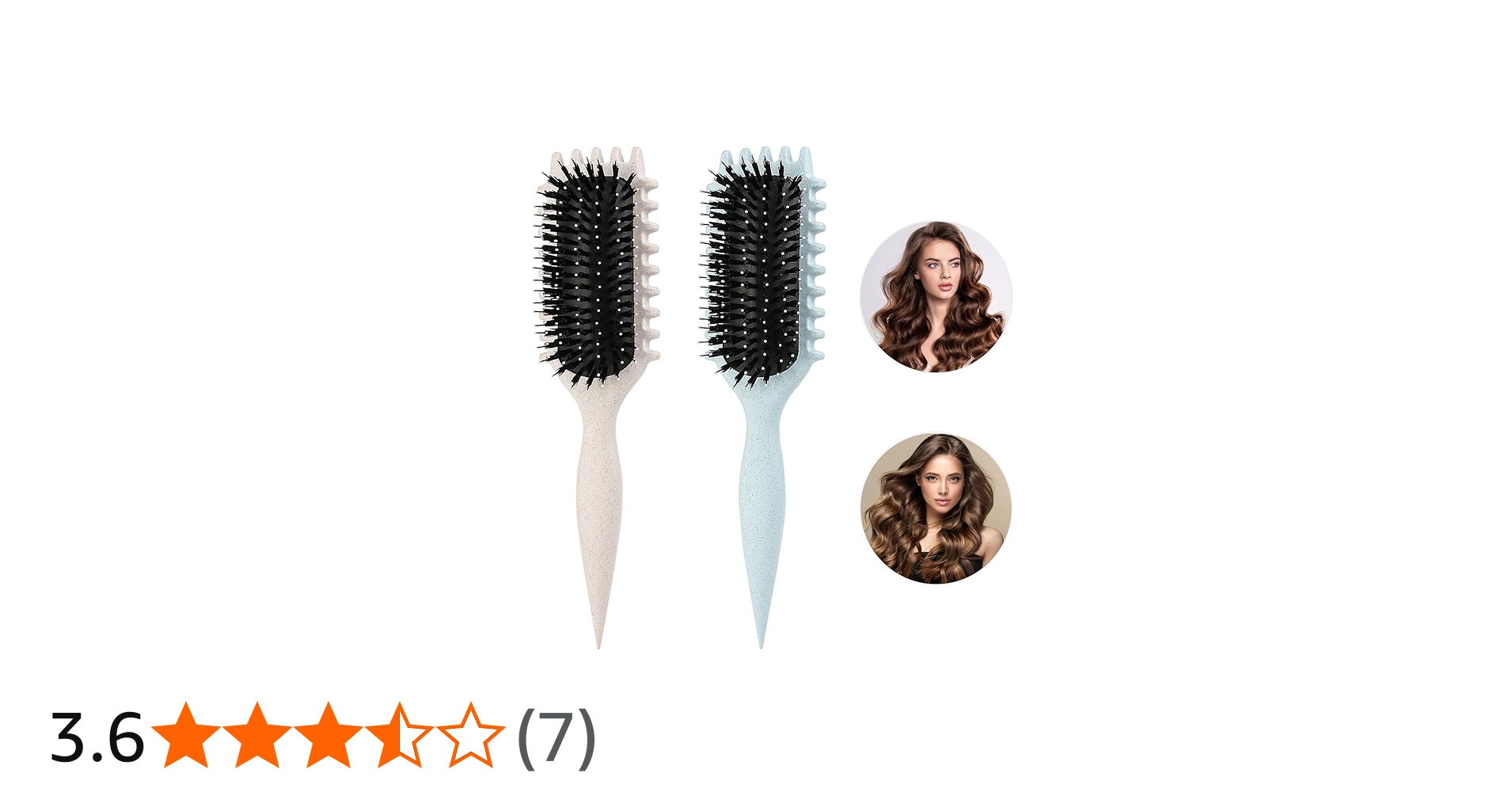 Amazon | Syntelusa カーリーヘアブラシ カールコーム 2個セット