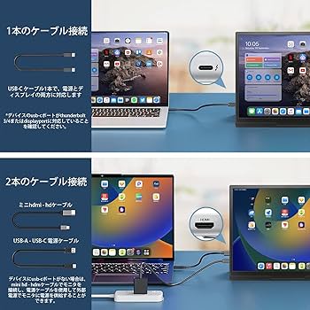 Amazon.co.jp: モバイルモニター 10.5インチ 薄型 超軽量250g モバイル