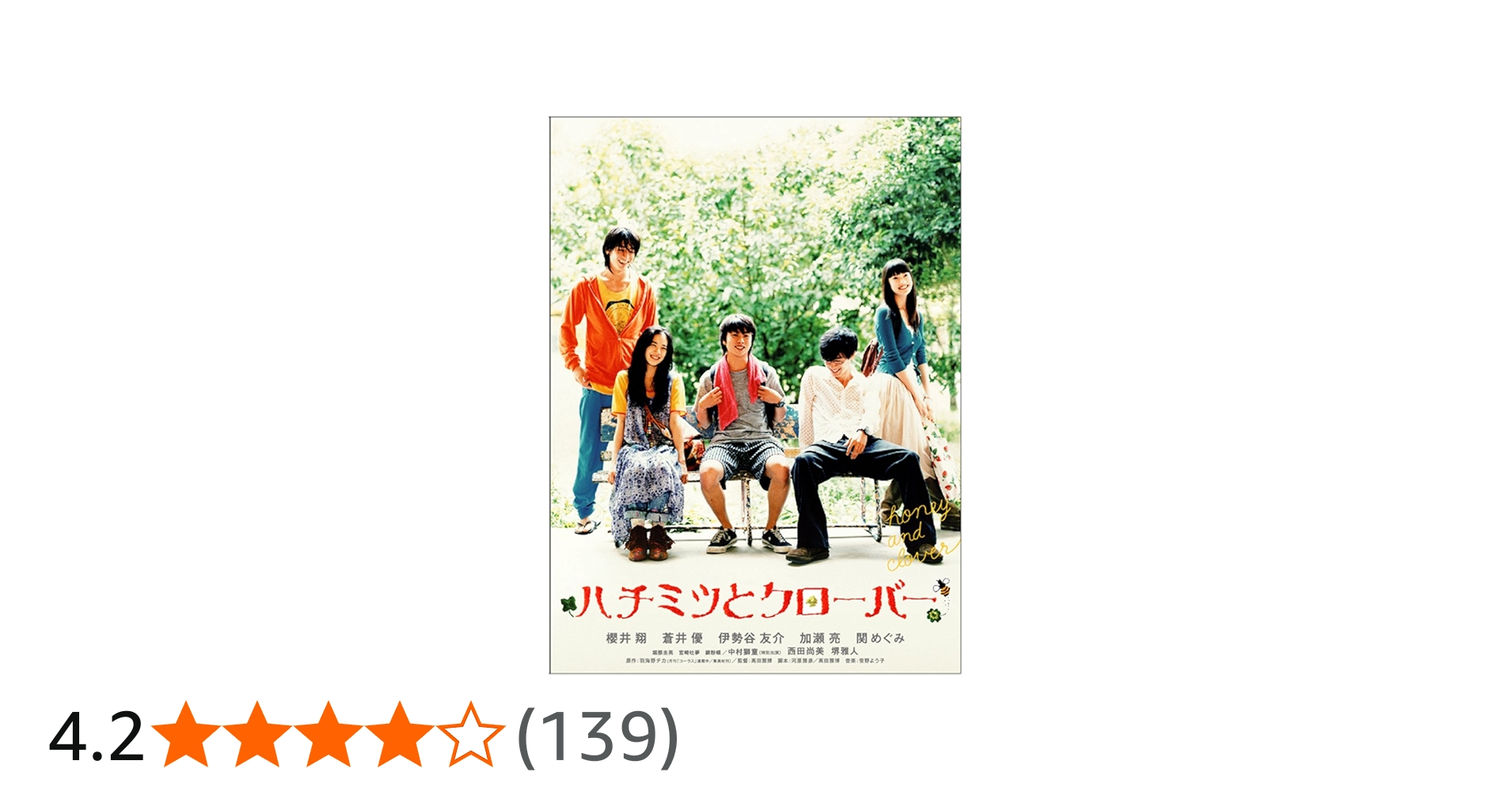 Amazon.co.jp: ハチミツとクローバー [DVD] : 櫻井翔, 蒼井優, 伊勢谷