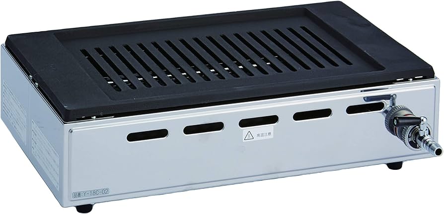 Amazon.co.jp : 山岡金属工業 ヤマキン ガス焼肉器「王者」LPガス Y-18