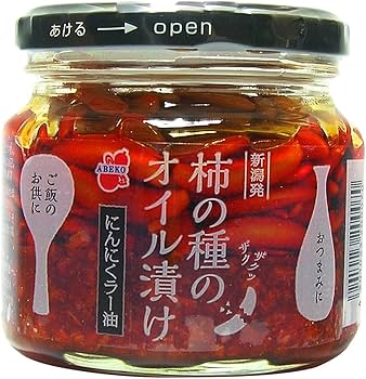 Amazon.co.jp: 阿部幸製菓 新潟 柿の種のオイル漬け にんにくラー油