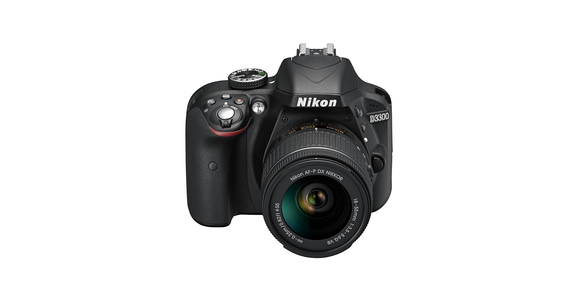 Amazon.com : Nikon D3300 w/ AF-P DX 18-55mm VR Digital SLR – Black