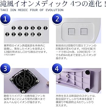 Amazon | マイナスイオン 発生 滝風 (たき) TAKI ION MEDIC イオン