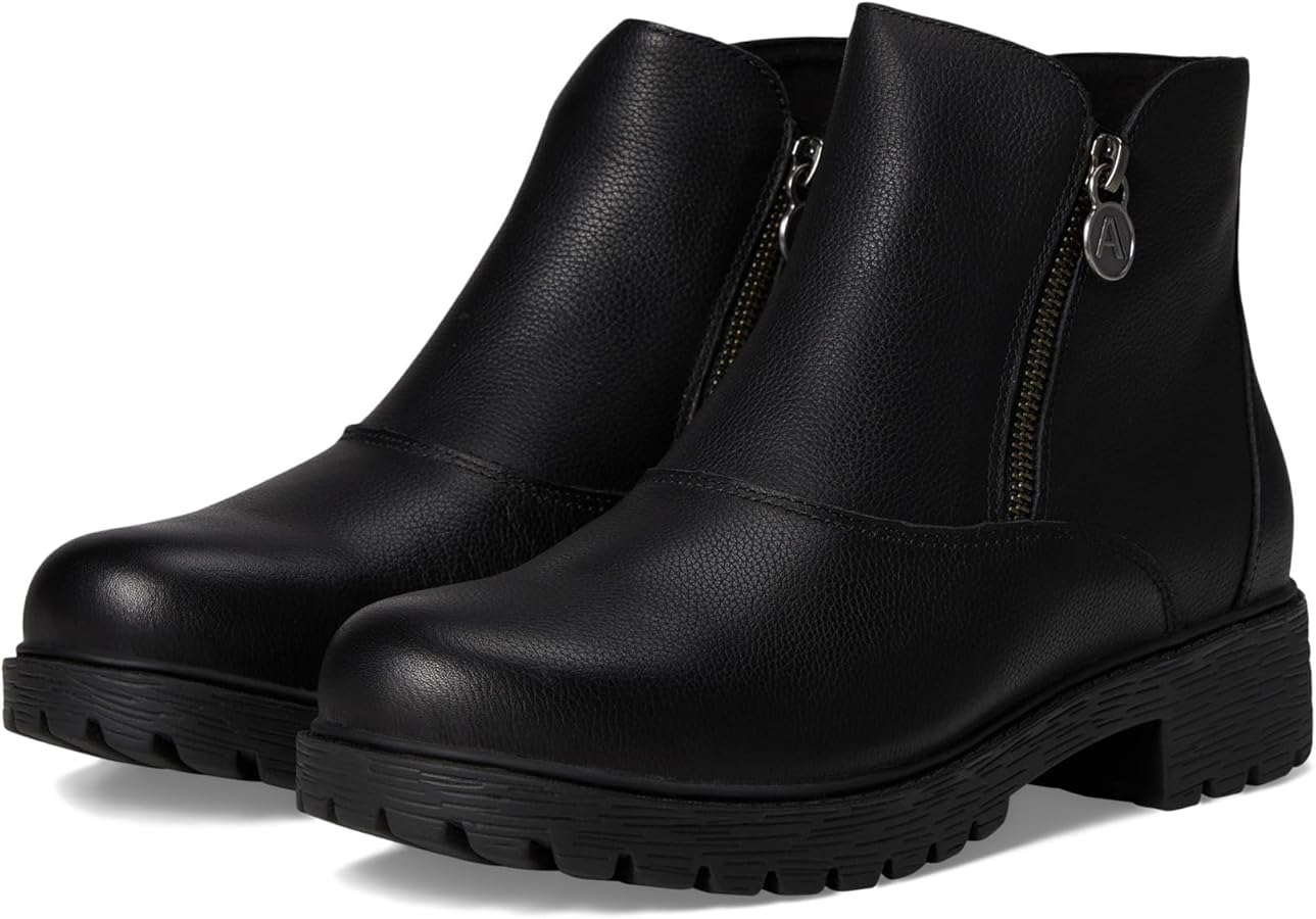 Amazon.com | Alegria Womens Rorie Double Zipper Flat Comfort Boots