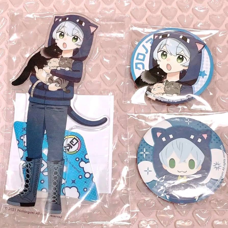 日常組 ニデック京都タワーコラボ クロノアさん 缶バッチまとめ売り