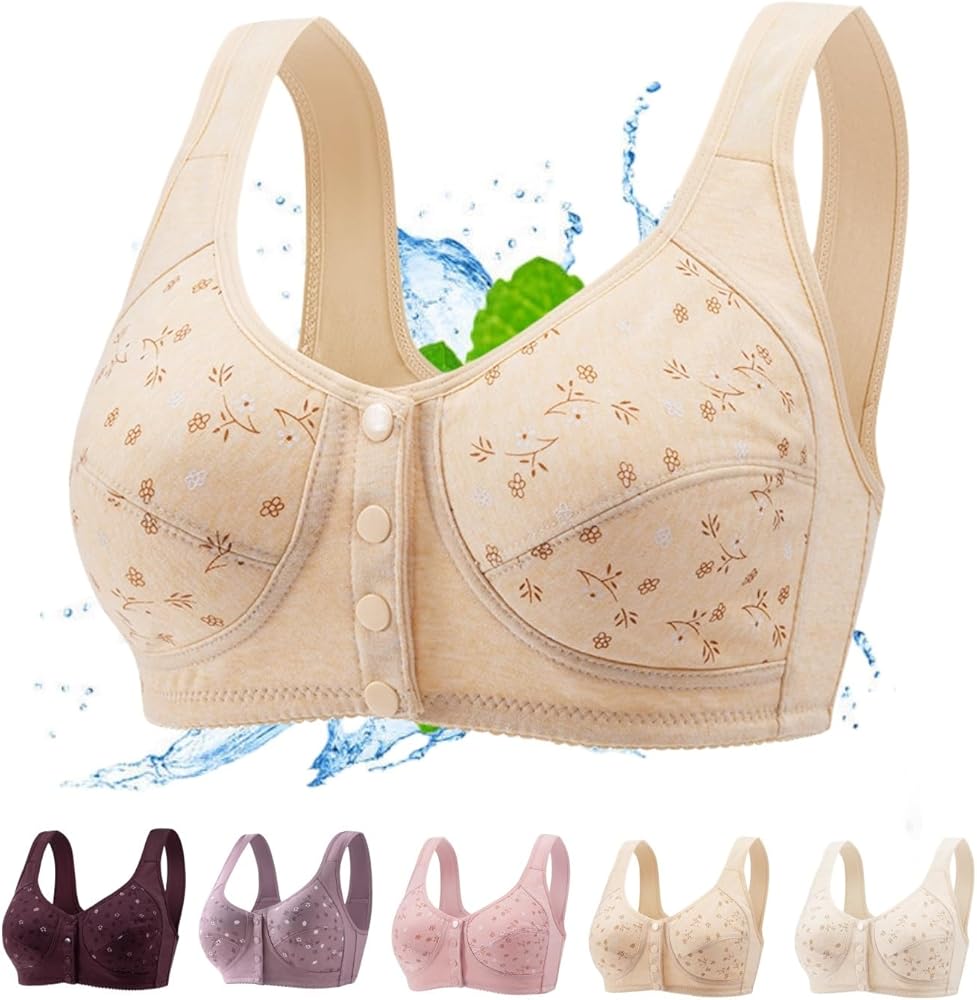 Daisy Bras for Older Women, Comfortable Convenient Front Close
