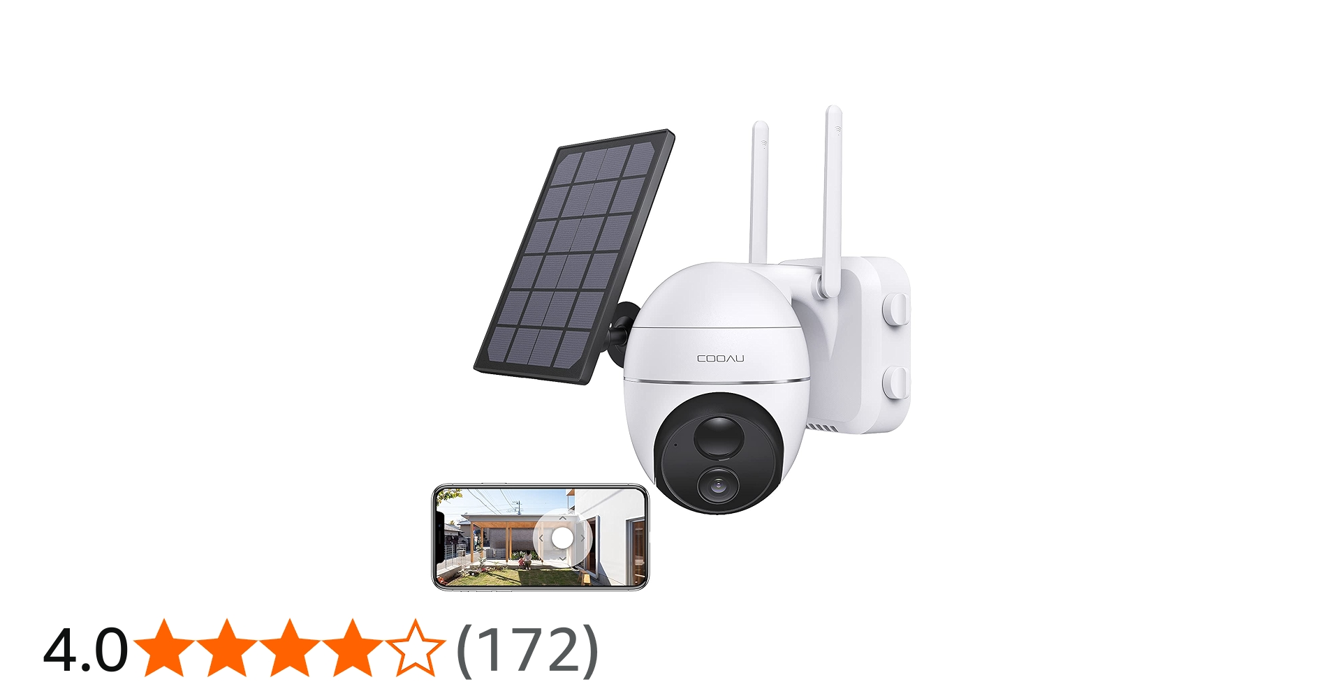 Amazon.co.jp: 【360°広角撮影・完全無線】COOAU 防犯カメラ 屋外