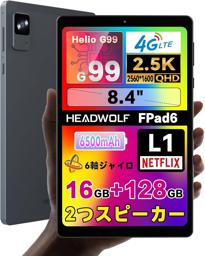 Amazon.co.jp: 6軸ジャイロ搭載 タブレット 8インチ Headwolf FPad6