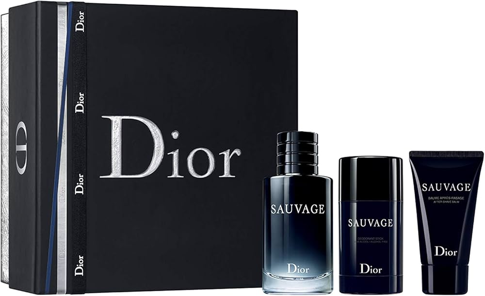 Amazon.com : Dior Sauvage 3 Piece Gift Set for Men (3.4 Eau De