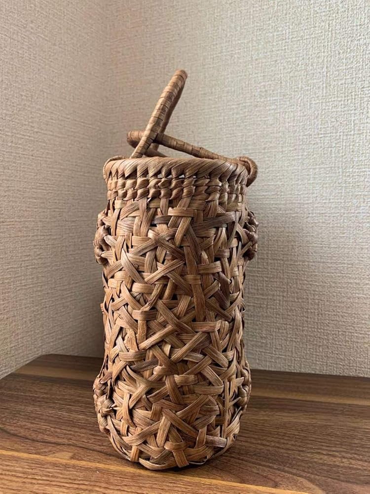 Amazon | 山葡萄籠バッグ 手作り 山葡萄かごバッグ 内布あり【乱れ編み