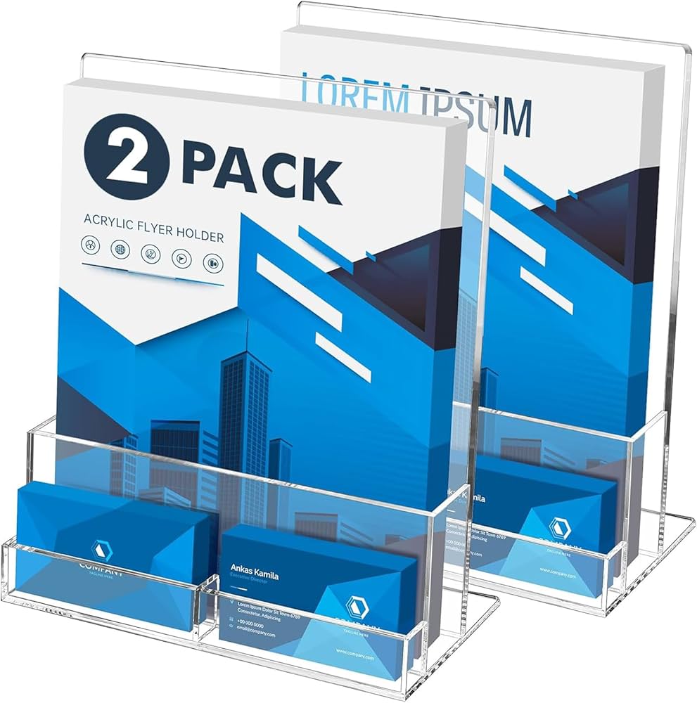 Amazon.co.jp: XMSSAA アクリル カタログ・POP広告スタンド 名刺