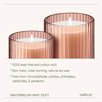 Amazon.com: LA JOLIE MUSE Watermelon Mint Zest Scented Candle