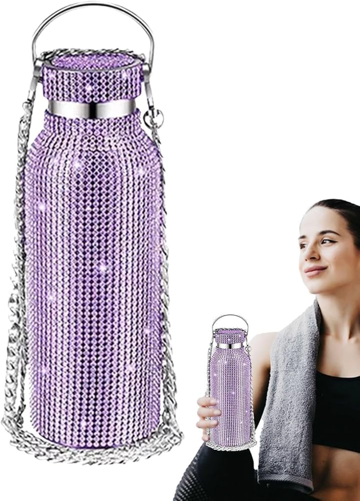 Amazon.co.jp: SAEYZ キラキラしたウォーターボトルのラインストーン