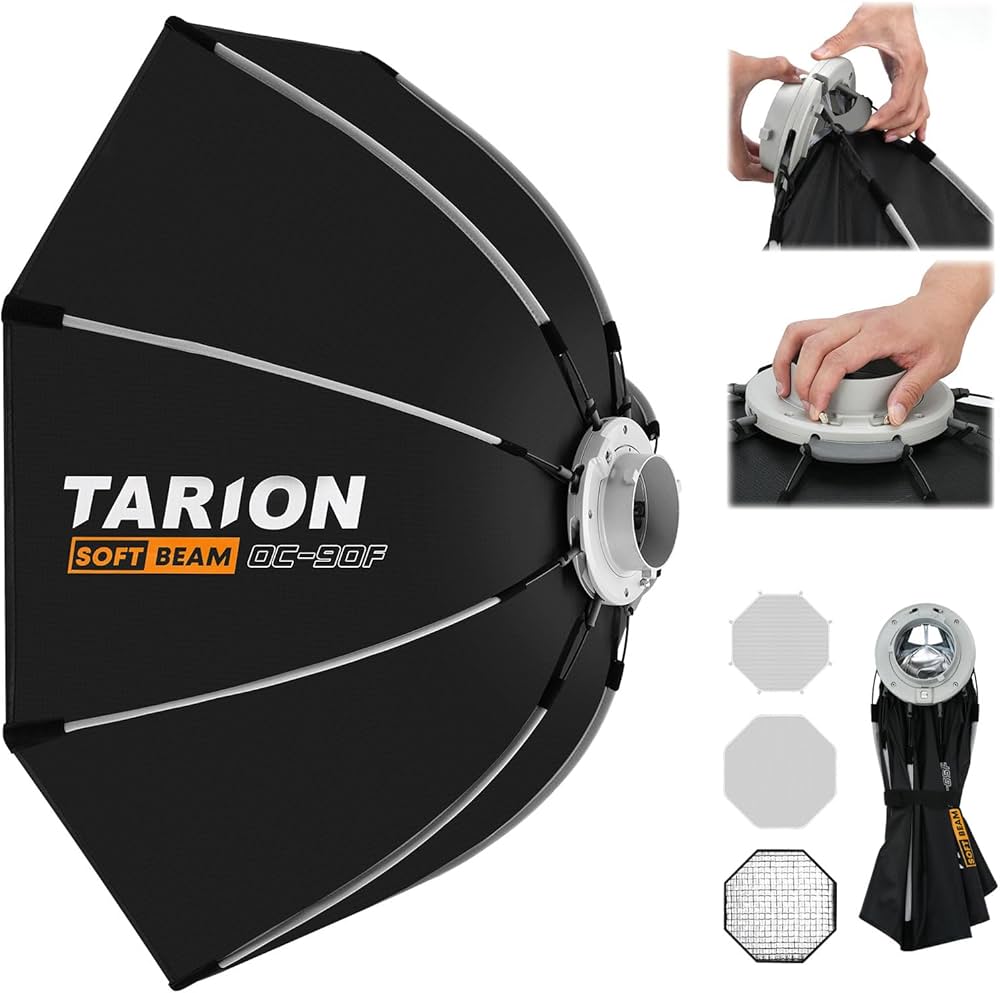 Amazon | TARION 八角形ソフトボックス90cm ワンタッチ クイック