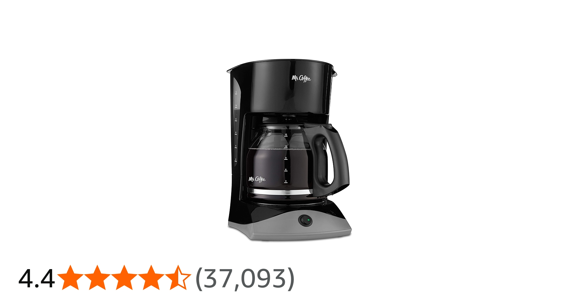 Amazon | Mr. Coffeeブラックコーヒーメーカー 12カップ 自動一時停止